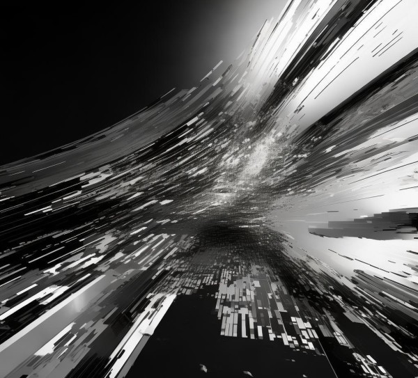 科技融合与数字创新，4k黑白色主题绘画的艺术革新与视觉体验